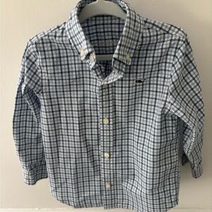 Kids Vineyard Vines Blue Checkered Shirt